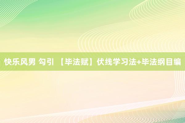 快乐风男 勾引 【毕法赋】伏线学习法+毕法纲目编